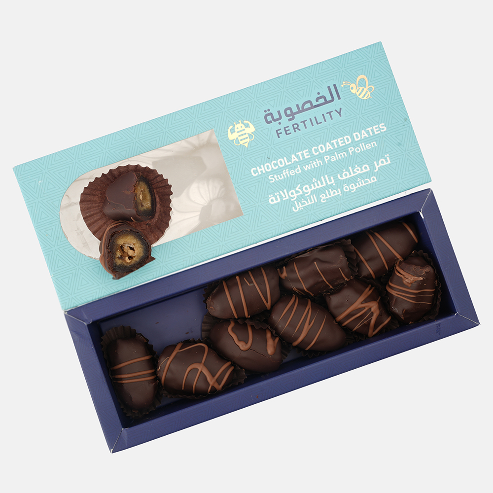 Mujeza - Chocolate Coated Dates Stuffed with Palm Pollen