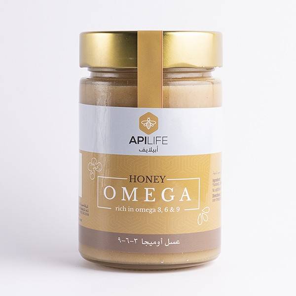 HONEY OMEGA  rich in omega 3 - 6 -9