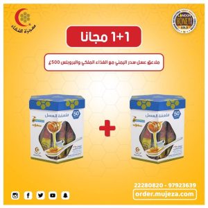 Spoon Yemeni Sidr Honey with propolis & Royal Jelly (50spoons) 1+1 free
