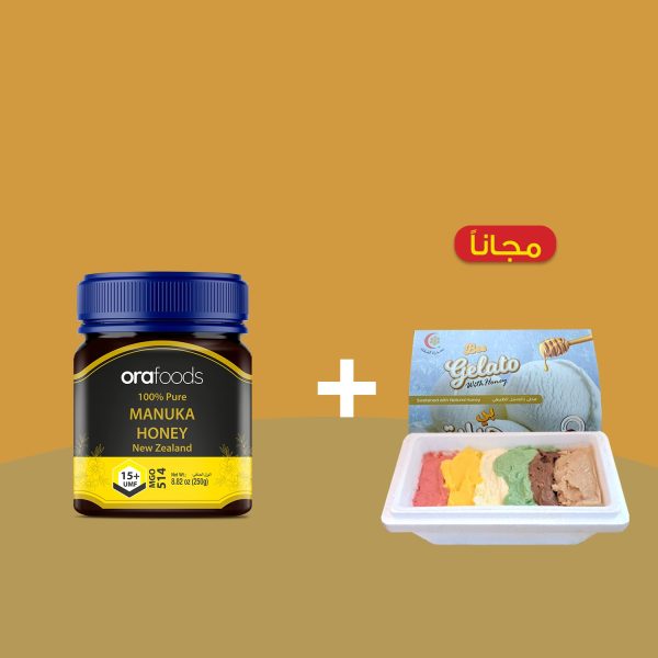 Manuka Honey (15+ UMF)250gm+Bee Gelato with Honey 500gm Free
